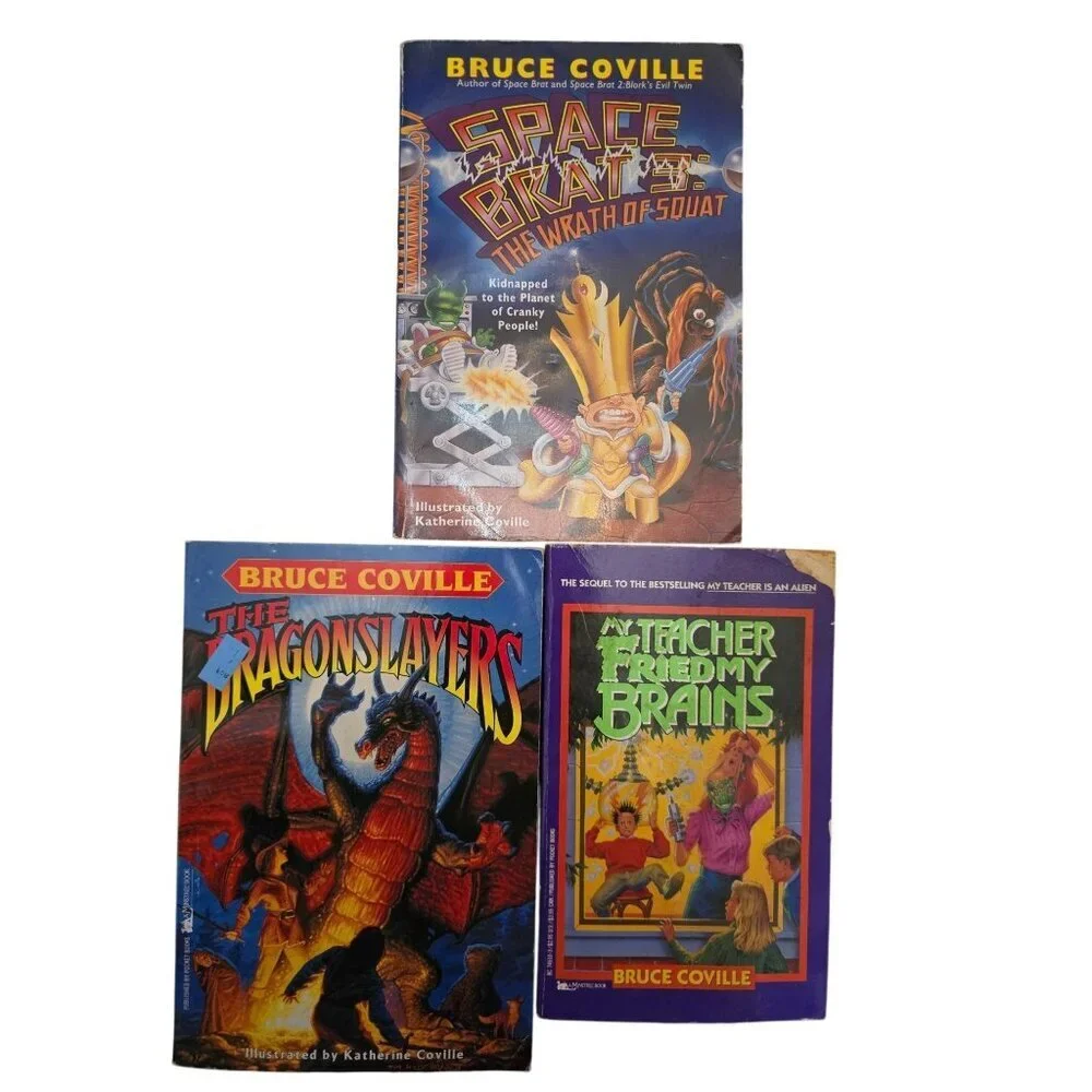 Bruce Coville Book Bundle of 3 Books My Teacher Fried My Brains
